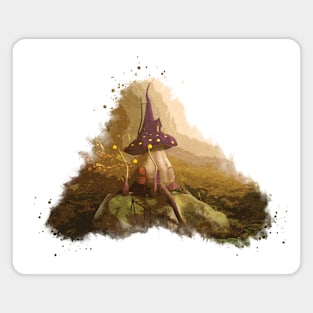 Fantasy Mushroom House Magnet